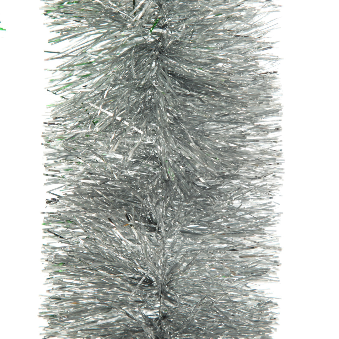 Silver Metallic Thick Christmas Tinsel Garland