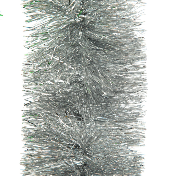 Silver Metallic Thick Christmas Tinsel Garland