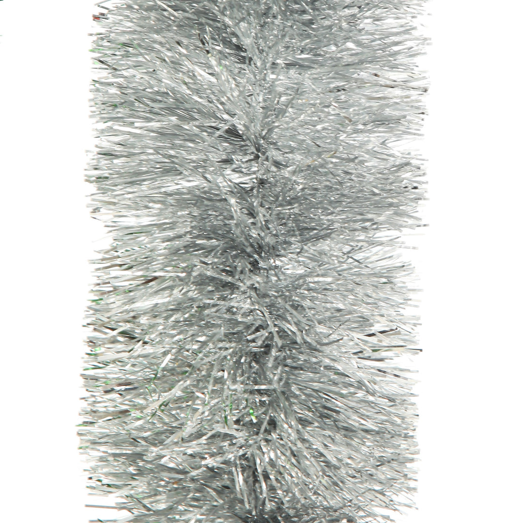 Silver Metallic Thick Christmas Tinsel Garland