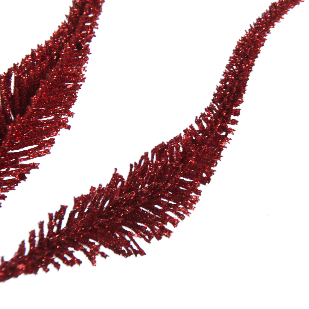 Assorted Red Glitter Christmas Pick Trio