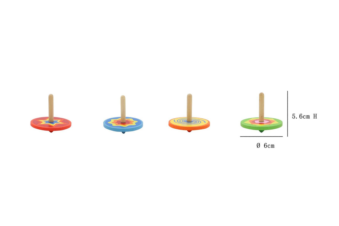Assorted Wooden Spinning Top
