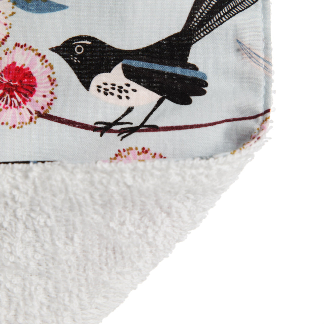 Baby Gift Set - Blue Willie Wagtail - Bird Detail