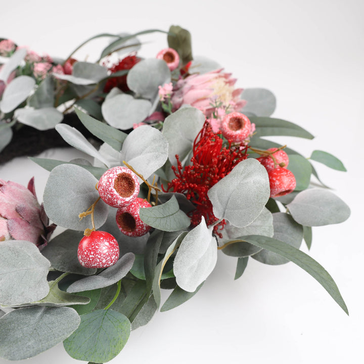 Australian Protea Christmas Wreath - 60cm