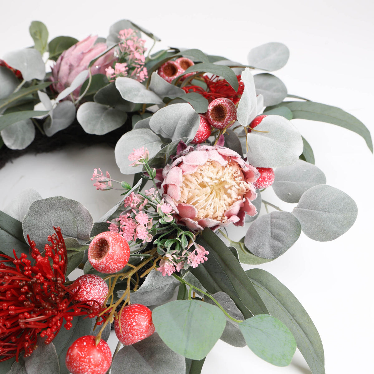 Australian Protea Christmas Wreath - 60cm