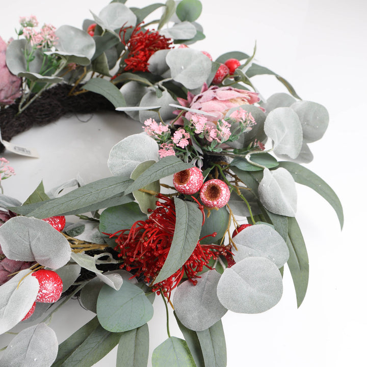 Australian Protea Christmas Wreath - 60cm