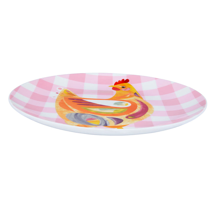 Maxwell and Williams - Pete Cromer Barn Friends - Pink Chook Plate 20cm