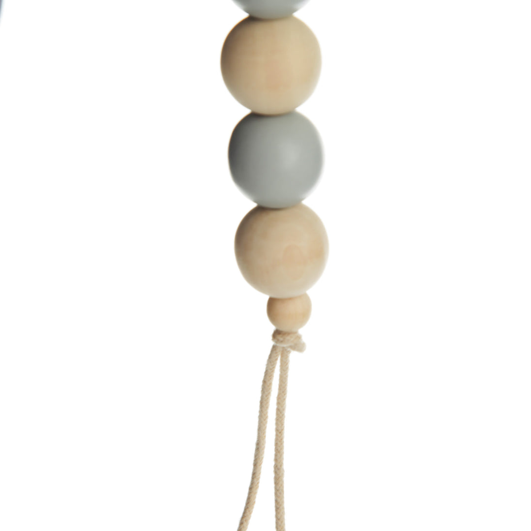 Baby Blue Bunting with Beads and Tassels Hanger