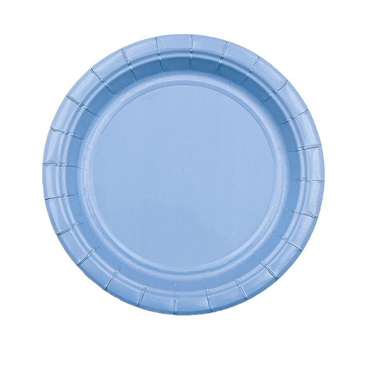 Baby Blue Paper Plate - Pack of 12