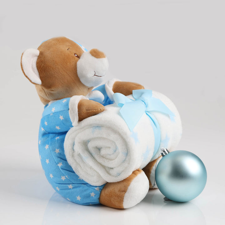 Baby Blue Starbright Teddy and Bauble Gift Pack