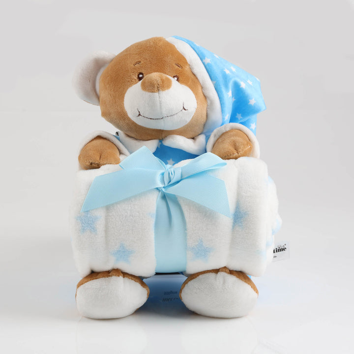 Baby Blue Starbright Teddy and Bauble Gift Pack