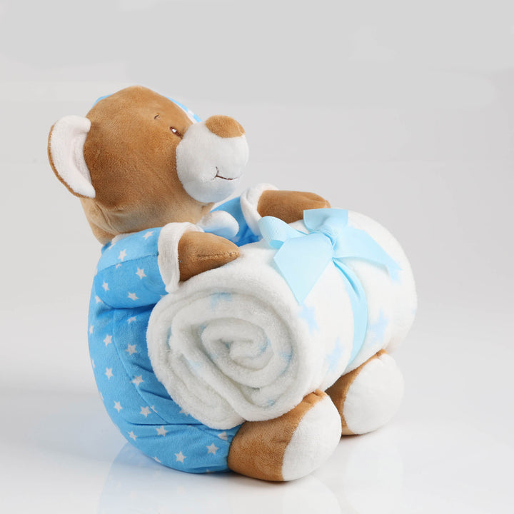 Baby Blue Starbright Teddy and Bauble Gift Pack