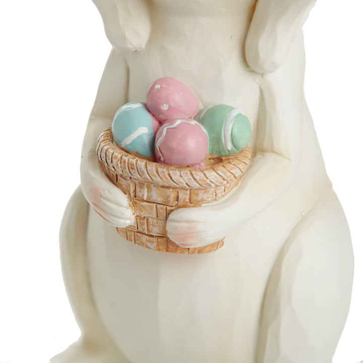 Baby Bunny Riding on Pappa Bunny Shoulders Ornament
