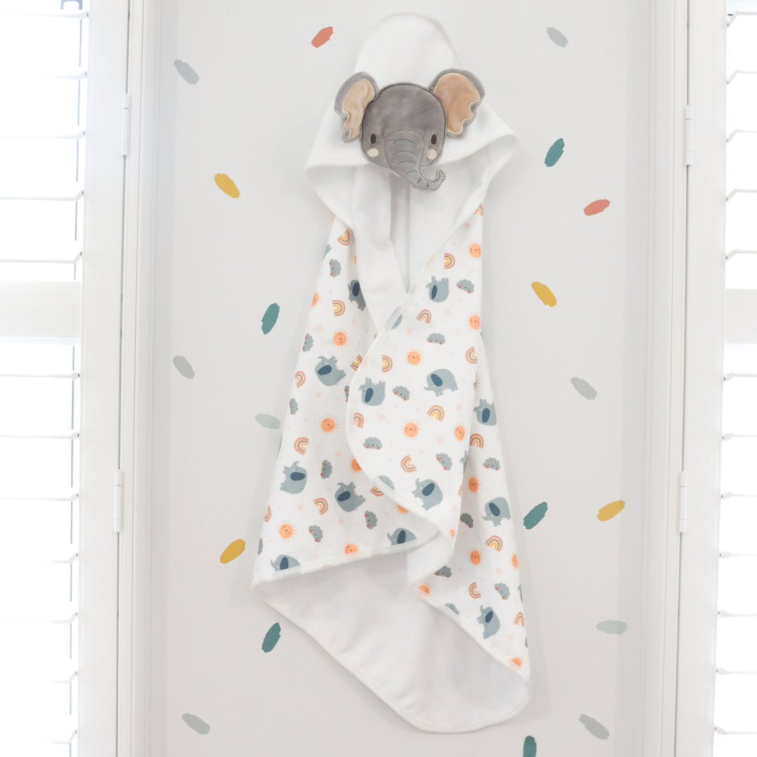 Baby Elephant - Hooded Towel