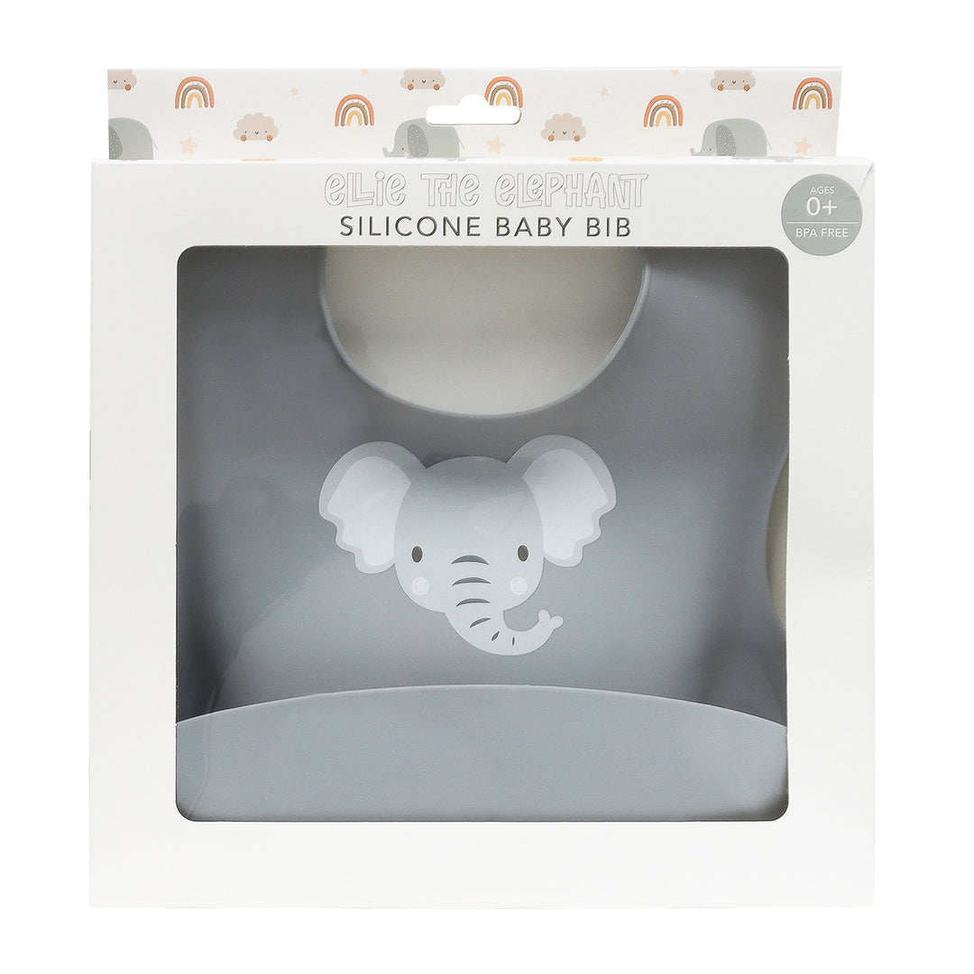 Baby Elephant - Silicone Bib