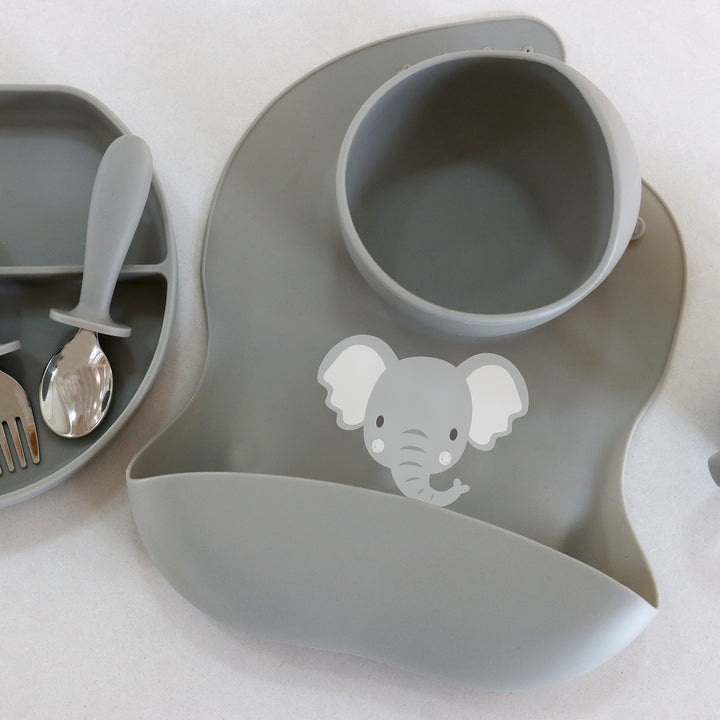 Baby Elephant - Silicone Bib