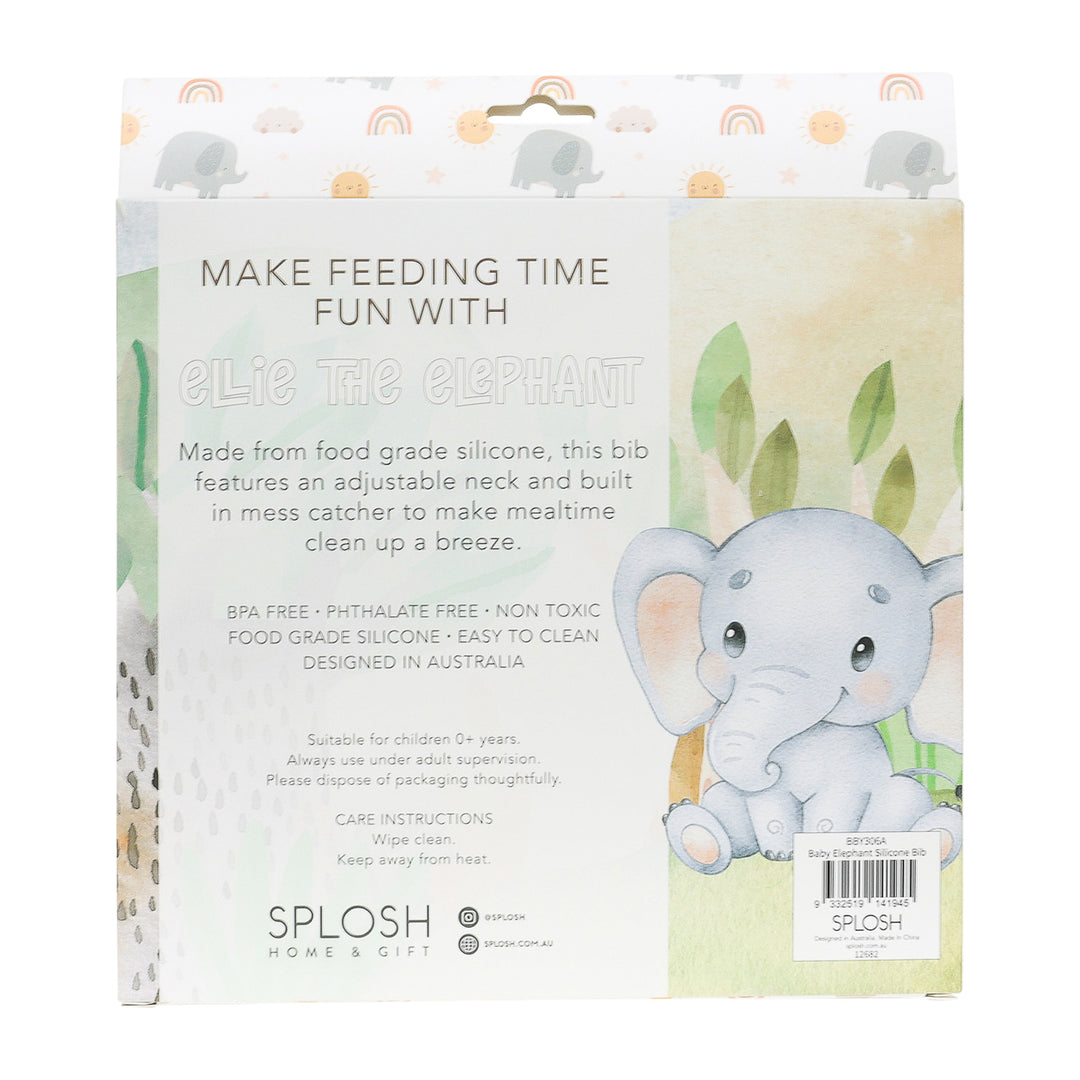 Baby Elephant - Silicone Bib