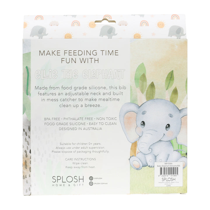 Baby Elephant - Silicone Bib