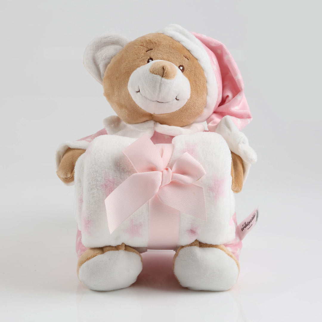 Baby Pink Starbright Teddy and Bauble Gift Pack
