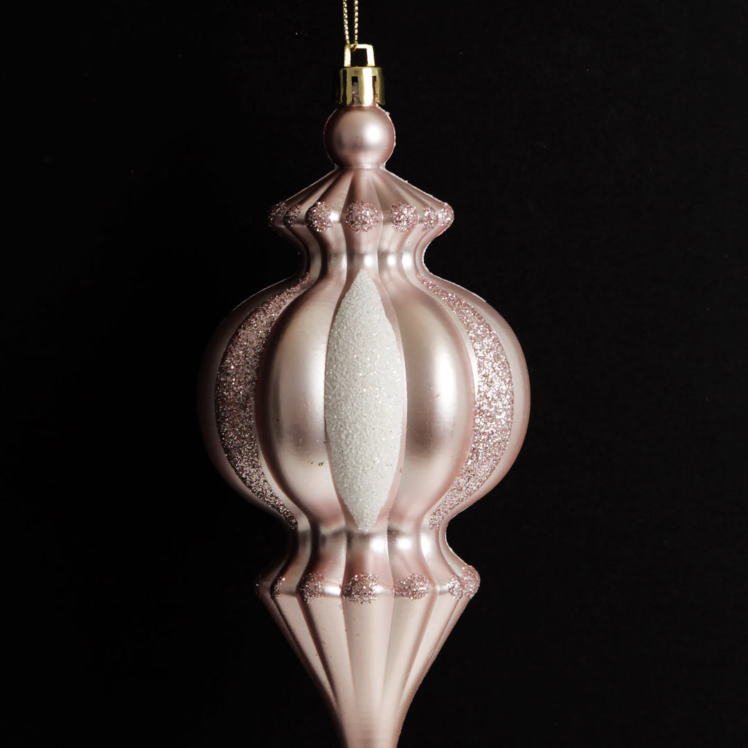 Baby Pink Christmas Finial Decoration