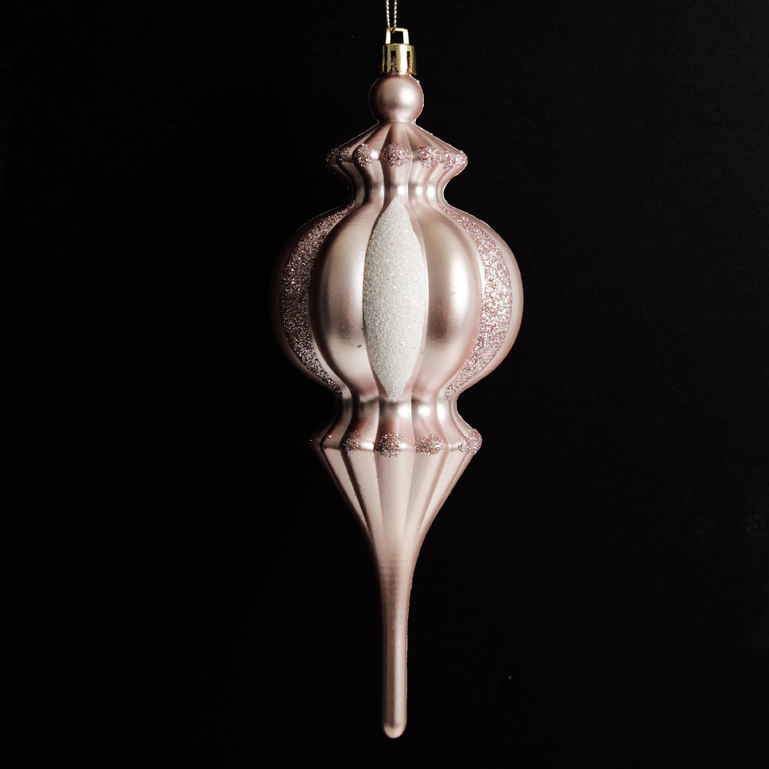 Baby Pink Christmas Finial Decoration