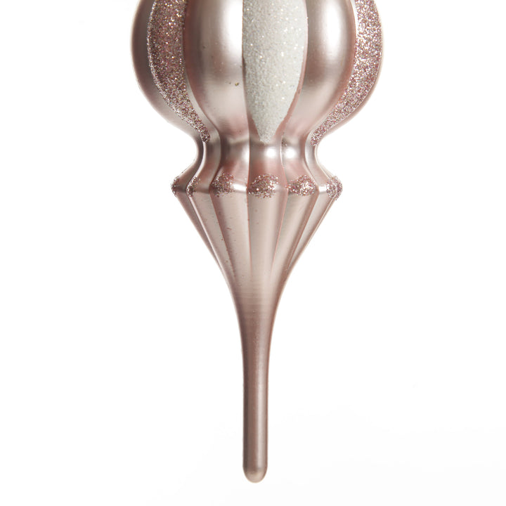 Baby Pink Christmas Finial Decoration