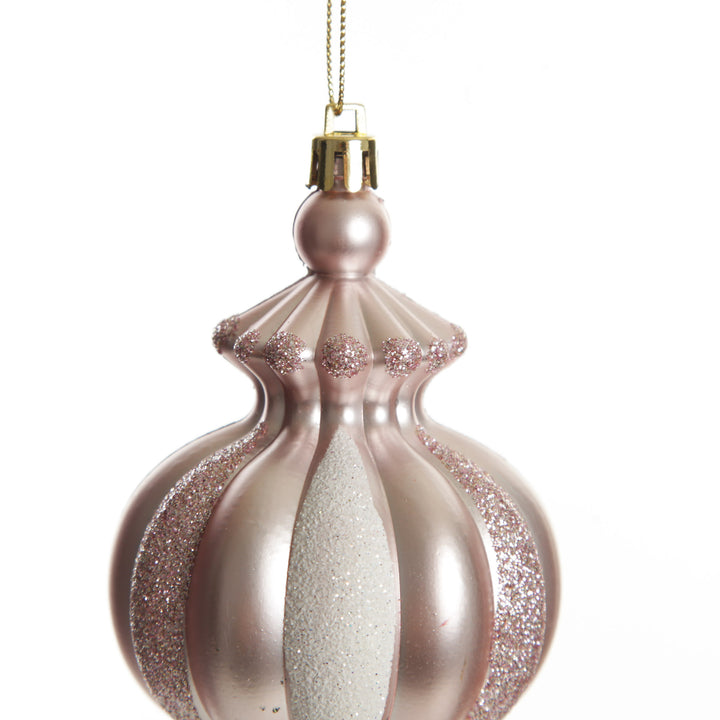 Baby Pink Christmas Finial Decoration