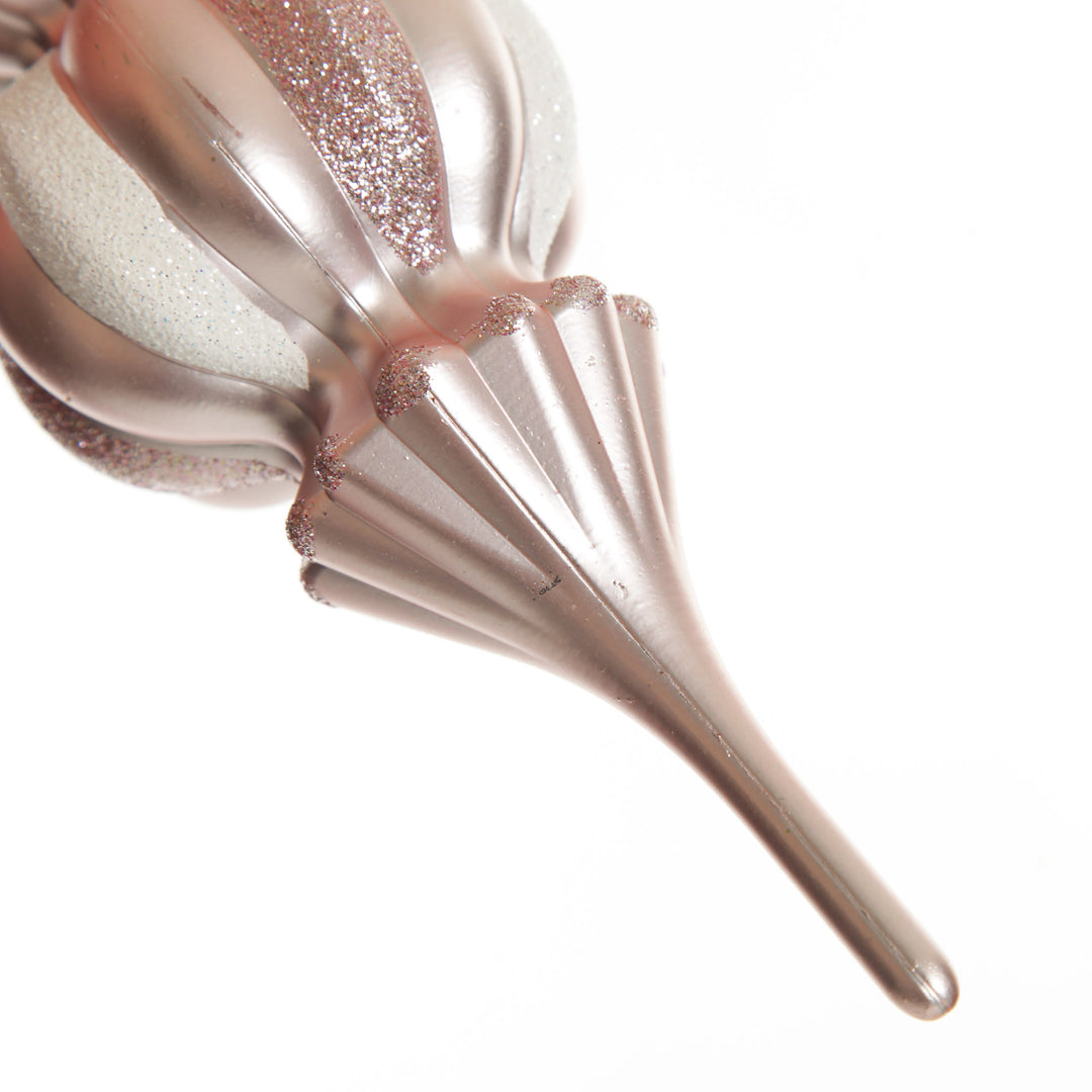 Baby Pink Christmas Finial Decoration