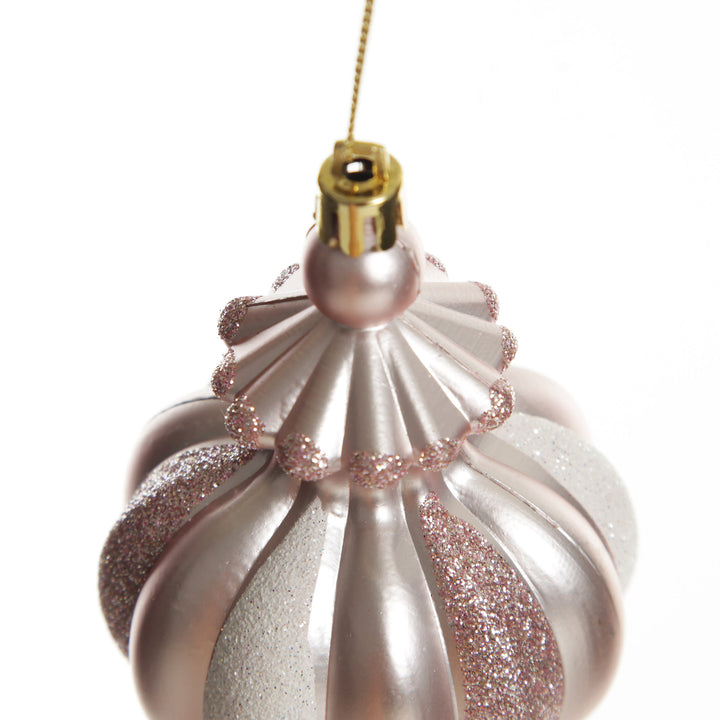 Baby Pink Christmas Finial Decoration