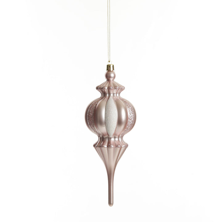 Baby Pink Christmas Finial Decoration