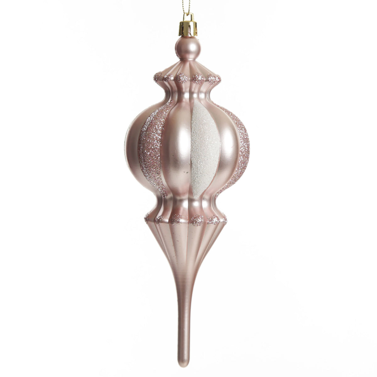 Baby Pink Christmas Finial Decoration