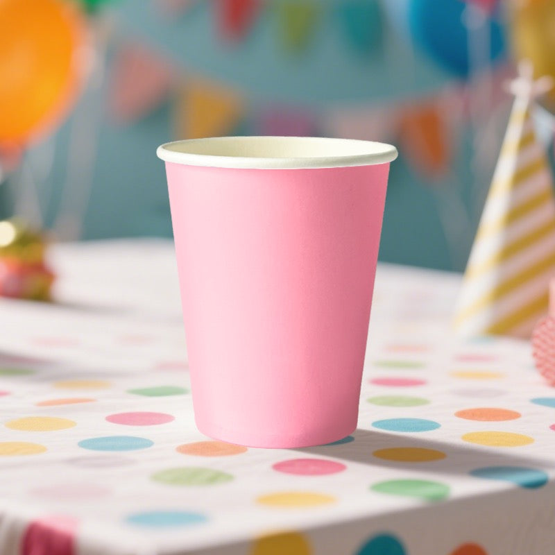 Baby Pink Paper Cups - Pack of 12