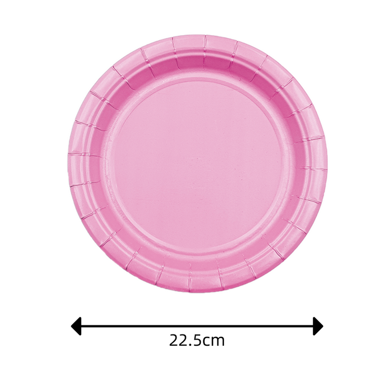 Baby Pink Paper Plate - Pack of 12
