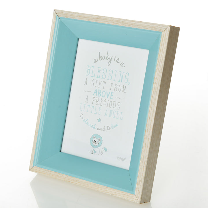 Personalised Blue Baby Photo Frame