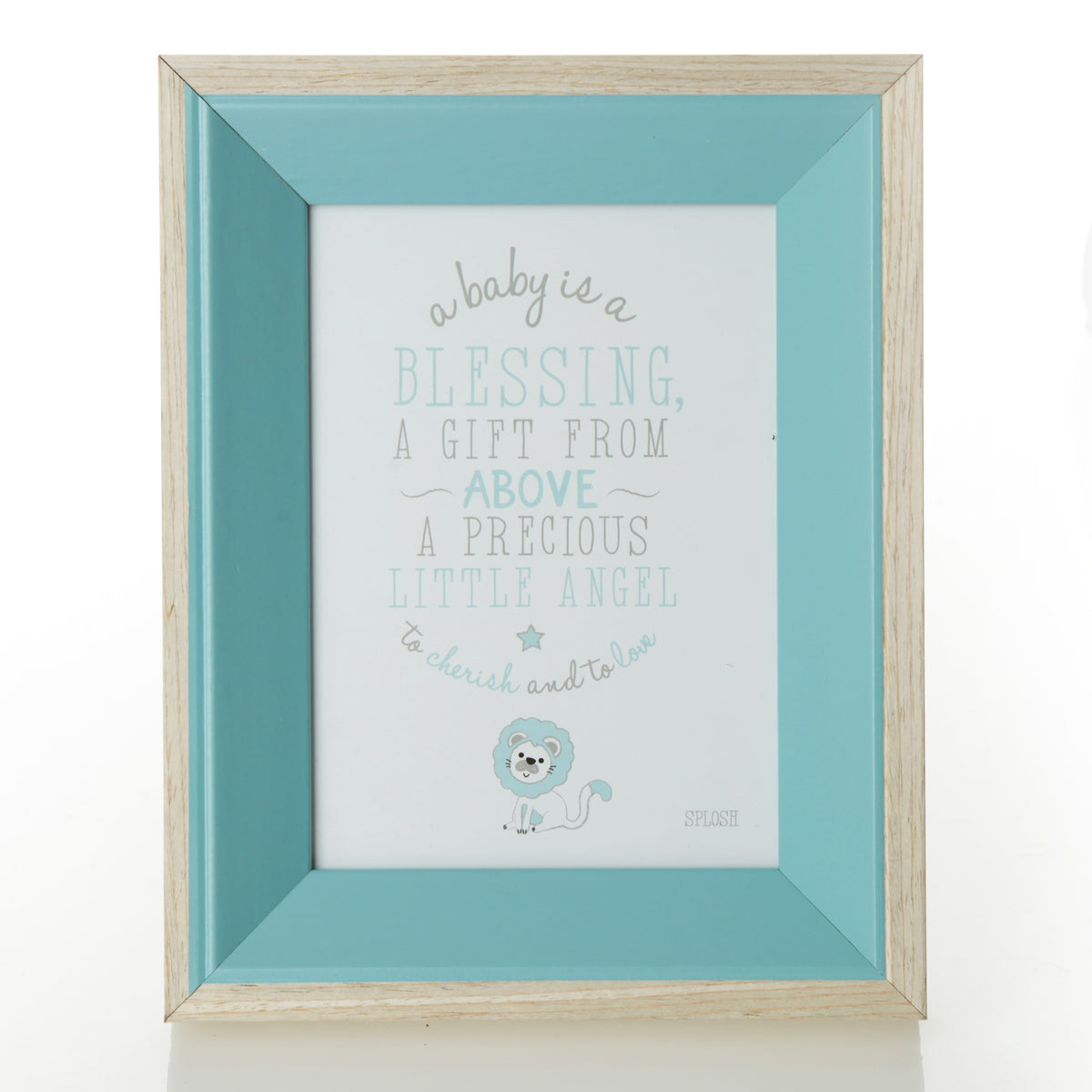 Personalised Blue Baby Photo Frame