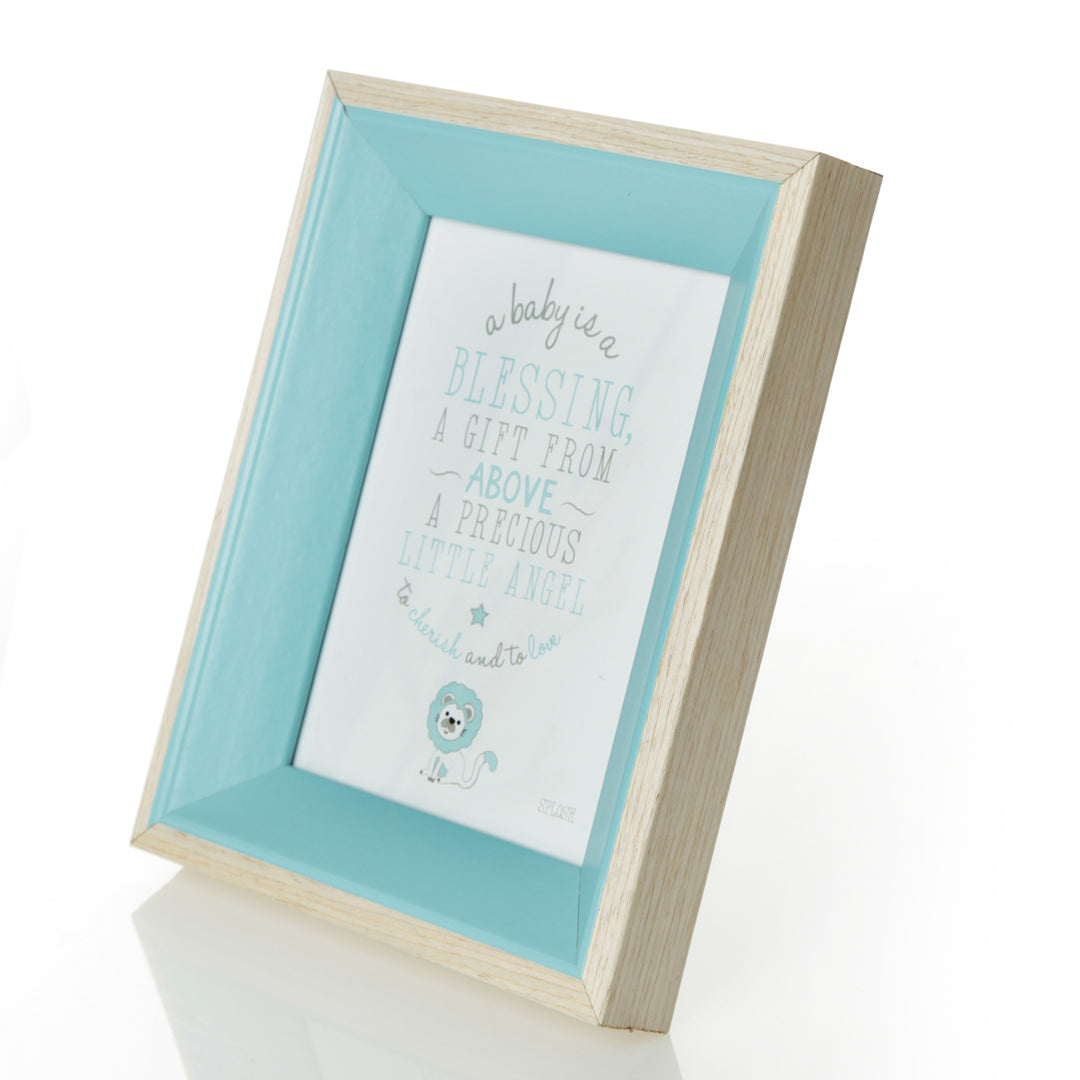 Personalised Blue Baby Photo Frame