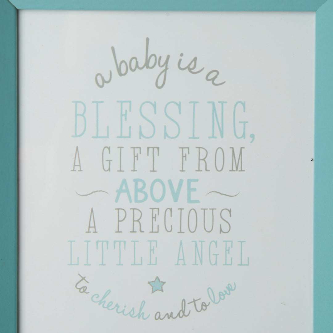 Personalised Blue Baby Photo Frame