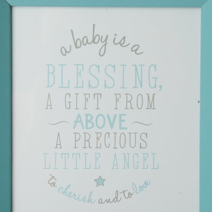 Personalised Blue Baby Photo Frame