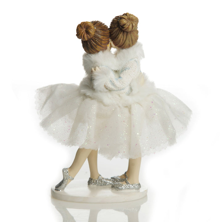 Embracing Ballerinas Ornament Back detail