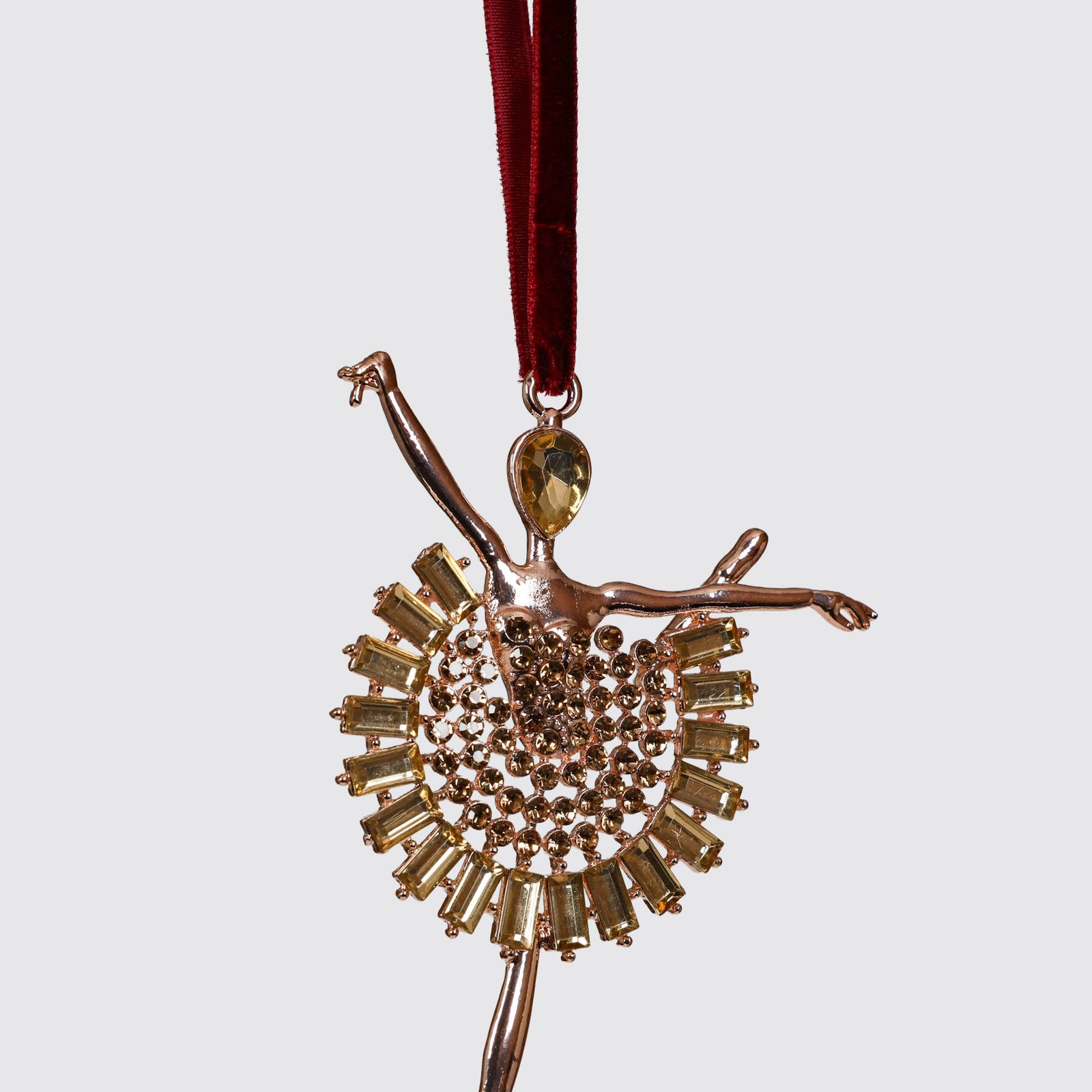 Rose Gold Ballerina Tree Ornament