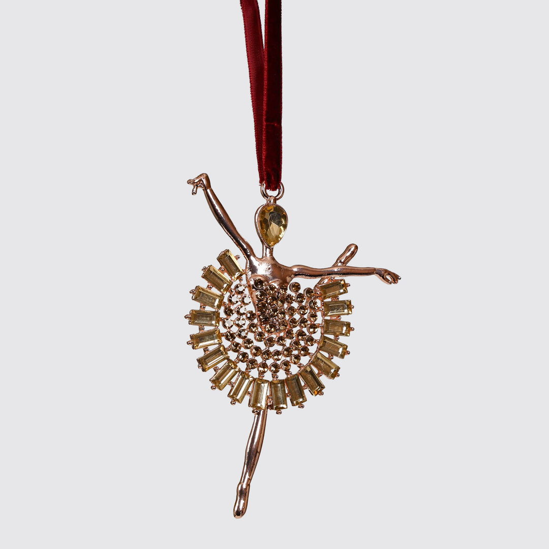 Rose Gold Ballerina Tree Ornament