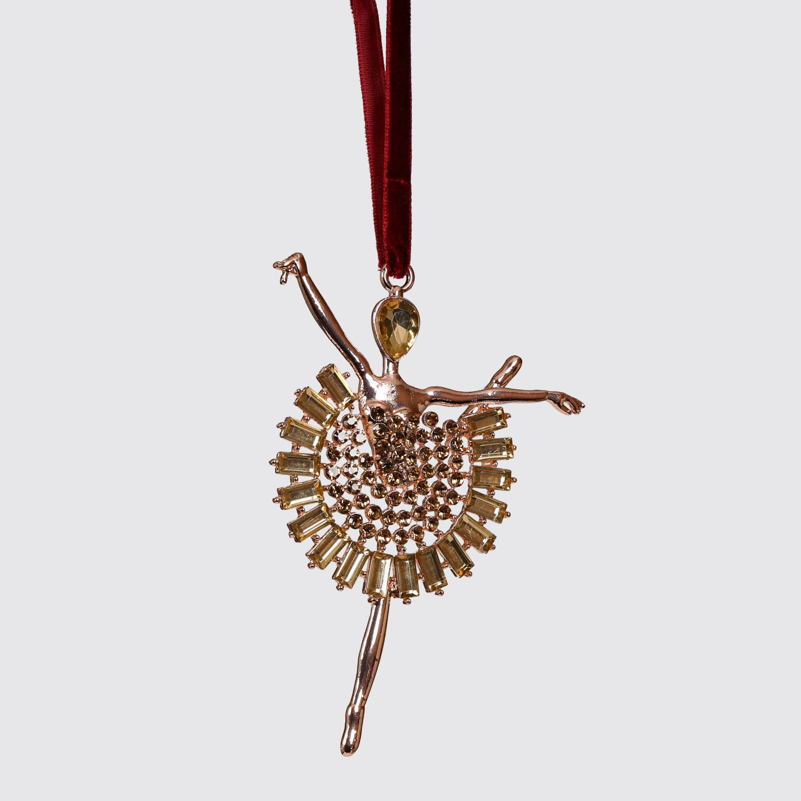 Rose Gold Ballerina Tree Ornament