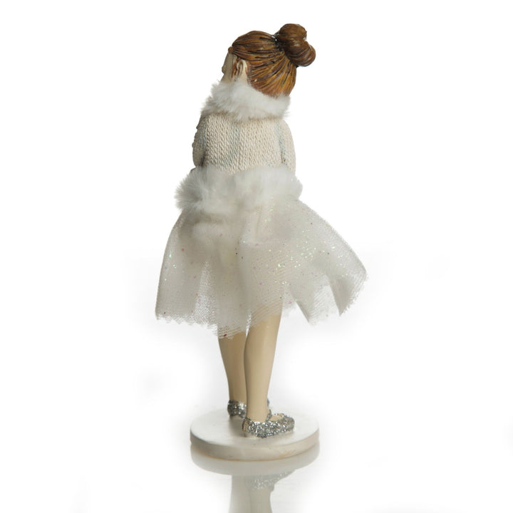 Ballerina and Bunny Ornament back detail