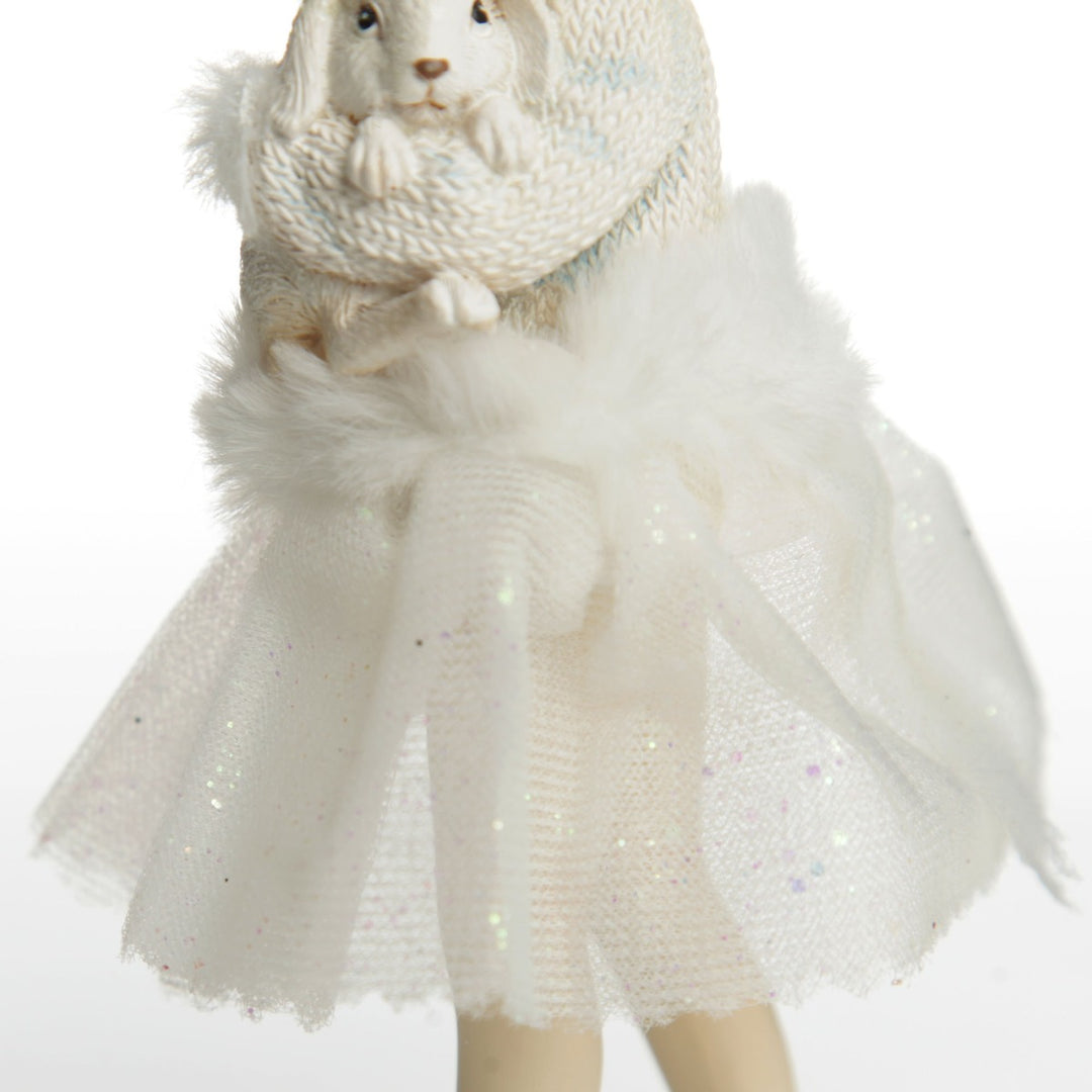 Ballerina and Bunny Ornament - Dress details