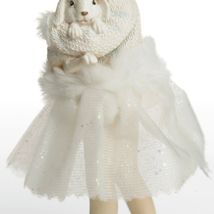 Ballerina and Bunny Ornament - Dress details