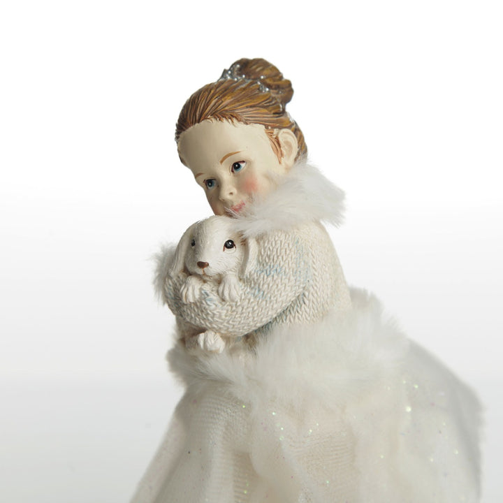 Ballerina and Bunny Ornament Angle