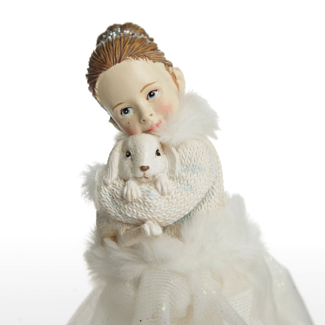 Ballerina and Bunny Ornament