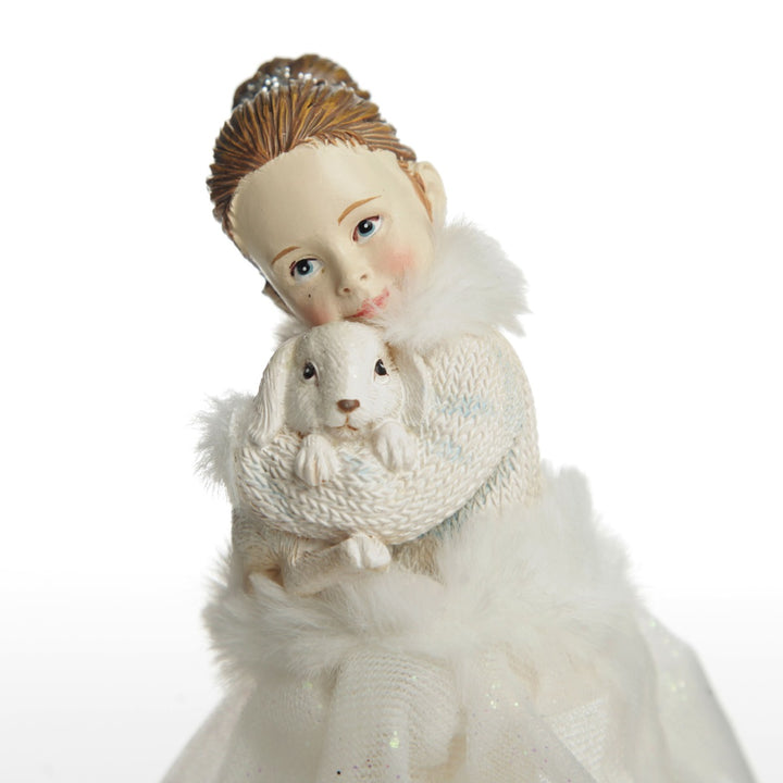 Ballerina and Bunny Ornament