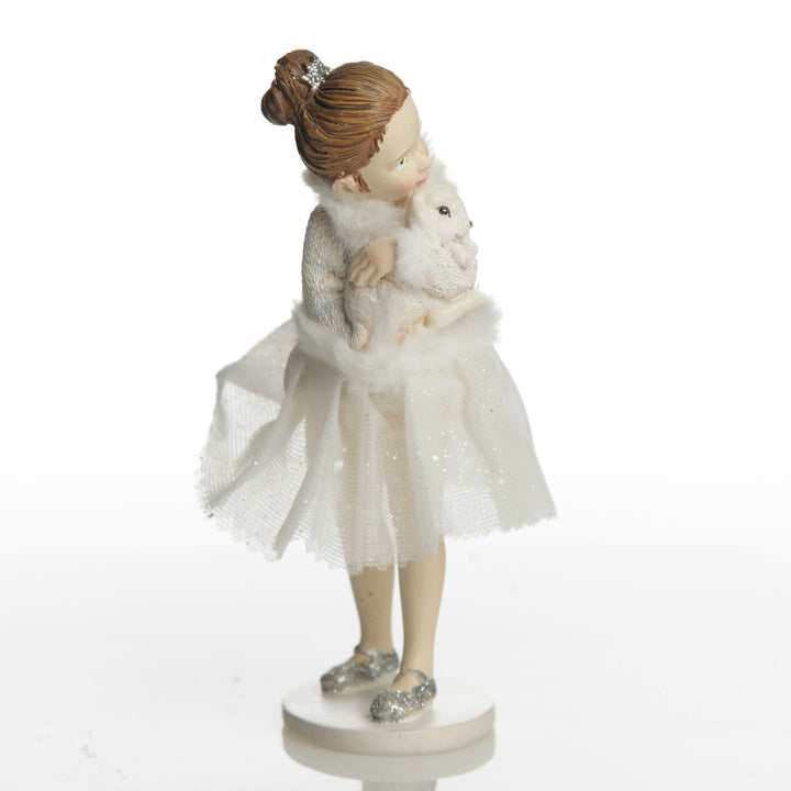 Ballerina and Bunny Ornament Angle