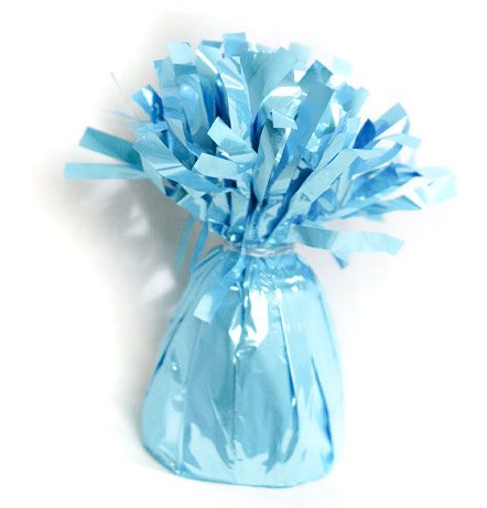Balloon Weight - Light Blue Foil