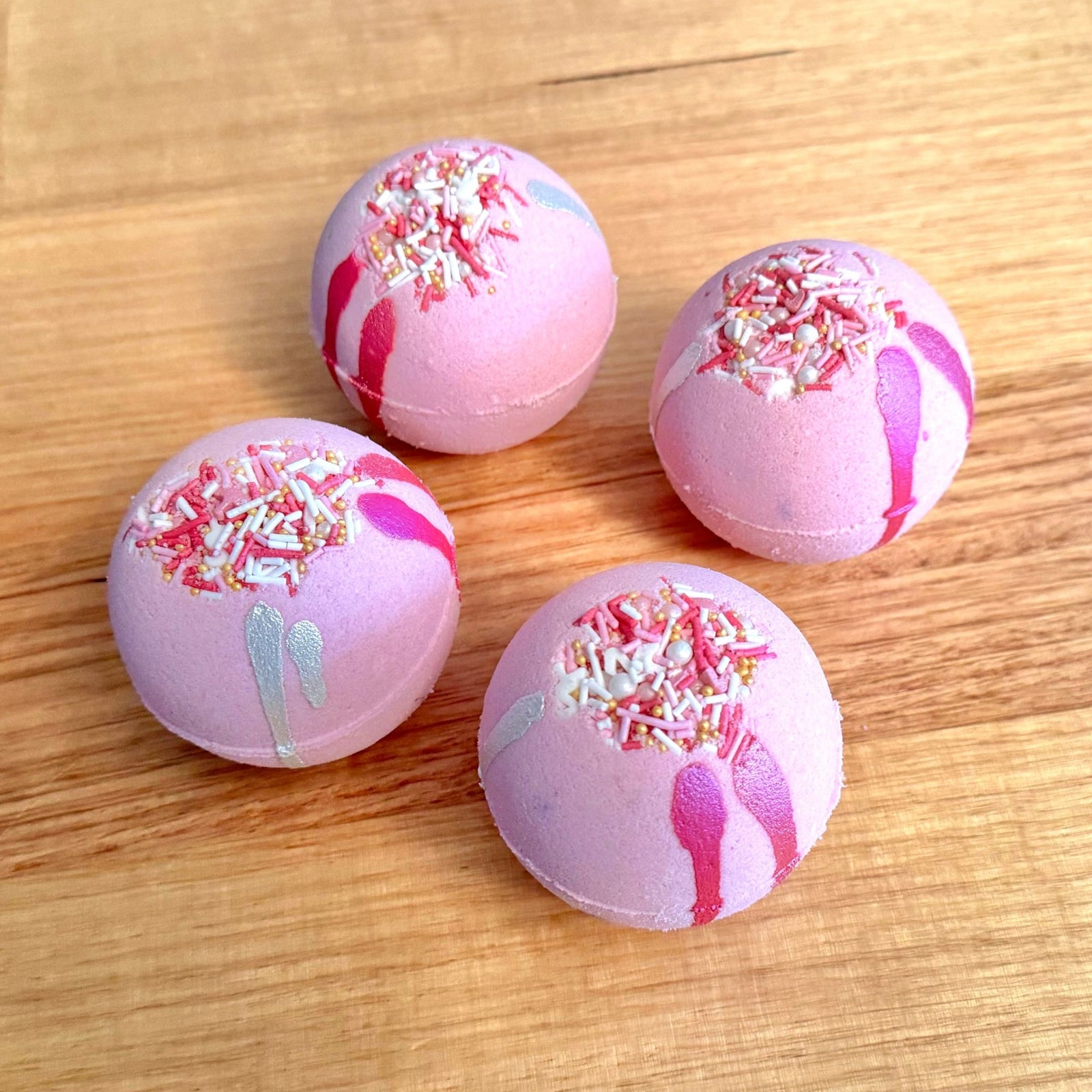 Bath Bomb - Pink Mimosa 140g